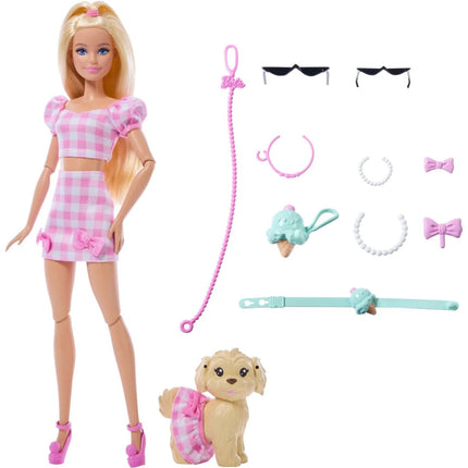 Barbie lutka stil za dvoje s psićem i dodacima