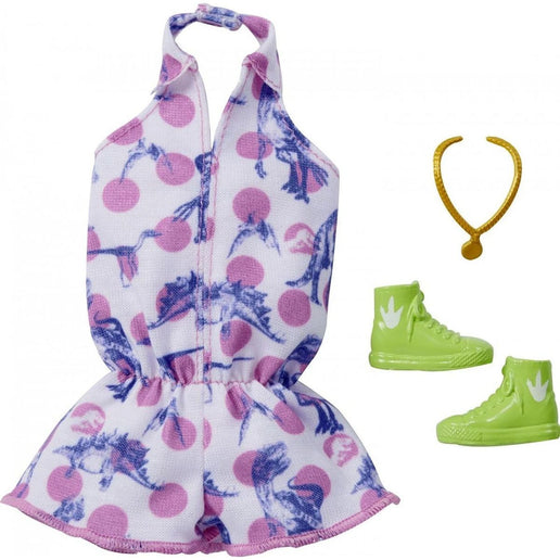 Barbie odjevni komplet 30 cm s dodacima u praktičnom pakiranju Jurassic World GRD45