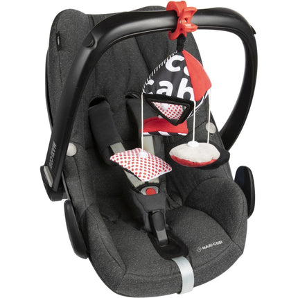 Kontrastna viseća igračka s kopčom Sensory