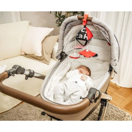 Kontrastna viseća igračka s kopčom Sensory