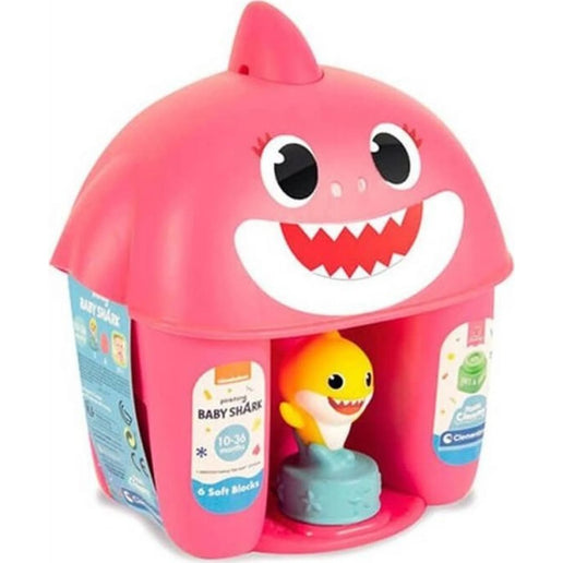 Clemmy Baby Shark Kanta s kockama ružičasta 6 dijelova