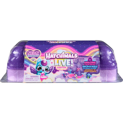 Hatchimals karton životinjica neonska duga