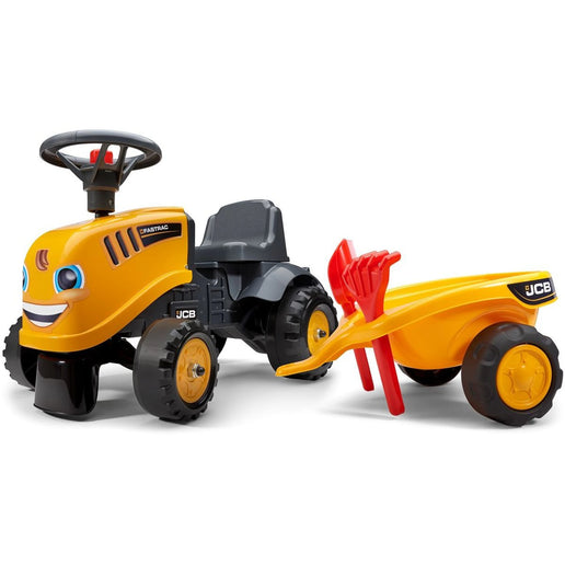FALK guralica traktor JCB žuta s volanom i valjnikom