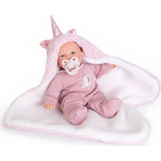 Antonio Juan 12238 Petit realistična lutka sa zvukovima i mekim platnenim tijelom 27 cm