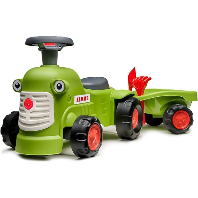 FALK Odstrkovadlo traktor Claas svijetlo zeleni s valnikom