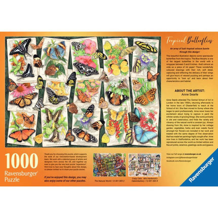 Ravensburger Puzzle: Tropski leptiri 1000 dijelova